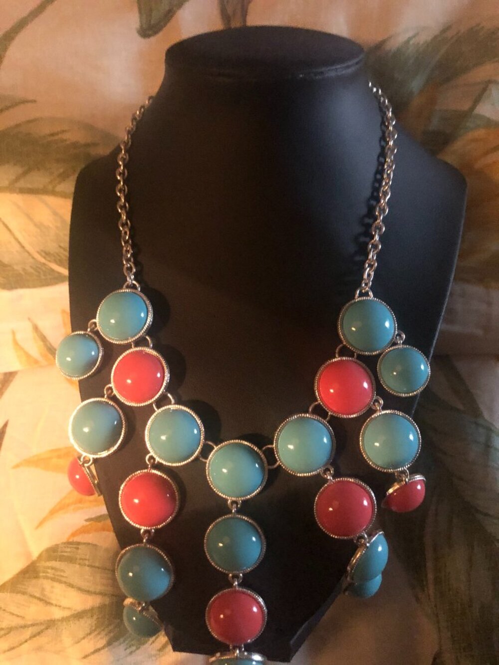 coral and turquoise necklace